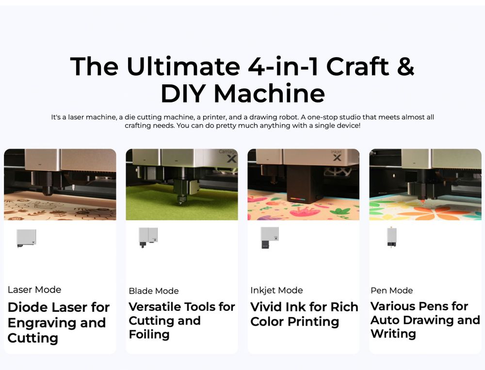 xTool M1 Ultra 4-in-1 craft and DIY machine